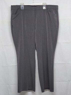 Lane Bryant Dress Pants The Houston Womens 22S Comfort Waist Wide Leg Pockets